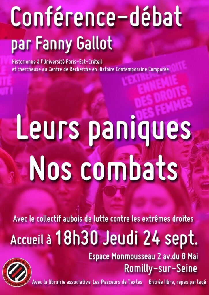 Conférence-débat : Leurs paniques, nos combats